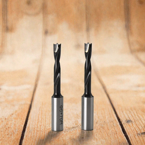 Foret en carbure de tungstène YUFU 10 mm, revêtement TiN, spirale, HRC55, haute vitesse, pour le travail du bois, perçage de charnières CNC, personnalisé OEM/ODM - Product Image 3