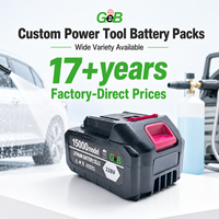 Alat Tenaga Baterai Lithium Tanpa Kabel GEB Rentang Suhu Luas Logo OEM 18V 21V 3000mAh-12000mAh untuk Alat Press Pipa Bertenaga Baterai