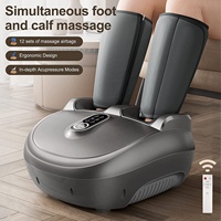 Masseur de Pieds, Masseur Pieds et Mollets Shiatsu 2 en 1 avec Chaleur pour Fasciite Plantaire Thérapie de Pétrissage Profond Soulage la Fatigue des Jambes