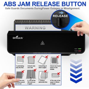 Ofitech nhà trường văn phòng A4 nhiệt Laminator 9 inch Máy cán Hot & lạnh máy ép cho cán Sheets - Product Image 5
