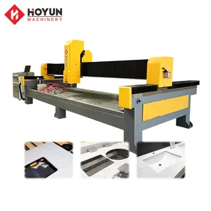 HOYUN China fábrica granito/cuarzo encimera corte perforación agujeros pulido máquina