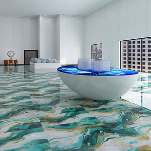 Baldosa de <span class=keywords><strong>Piedra</strong></span> de Lujo Chapada en Oro de 750x1500 con Textura de Mármol para Sala de Estar, Color Blanco Dorado - Product Image 4