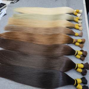 Onda recta 100% virgen vietnamita extensiones de cabello humano estilo natural sin procesar pelo a granel color personalizado - Product Image 4