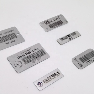Etiqueta Adhesiva Impermeable de Aluminio Metálico Grabada con Láser de Shenzhen, Etiquetas de Activos con Código <span class=keywords><strong>QR</strong></span> y Código de Barras Personalizadas - Product Image 5