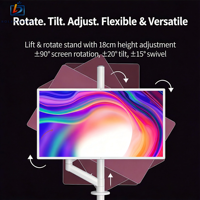 Écran tactile intelligent Android HD portable de 23,8 à 32 pouces avec roues pour affichage de bienvenue, graphiques OEM et diffusion en direct
