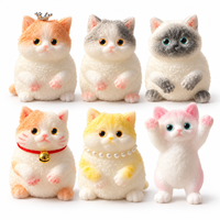 Jouet Squishy Chat Kawaii en Gros, Anti-Stress à Remontée Lente, Jouet Sensoriel Mignon à Presser pour Enfants et Adultes