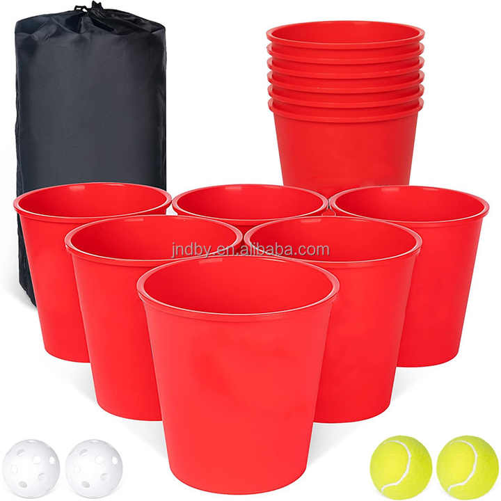 Outdoor Popup Bucket Throwing Ball Bean Bag Toss Target Drink Game for ...