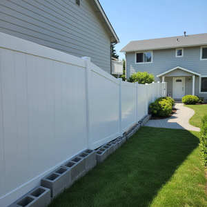 Clôture en <span class=keywords><strong>PVC</strong></span> <span class=keywords><strong>blanc</strong></span> durable, panneaux de clôture de jardin de haute qualité pour l'intimité, prix d'usine pour clôtures et portails en gros - Product Image 1