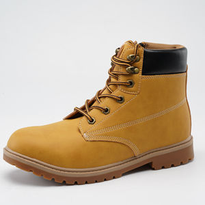 Bottes en cuir Harvest Land pour hommes, semelle Oxford, chaussures de moto, hiver, extérieur, lacets avant, rétro, tendance, bottes dénudées - Product Image 1