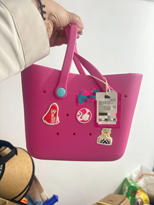 Wholesale Factory Price DIY Pattern EVA Waterproof Casual Tote Bag Open Closure Beach Travel Shopping Bag with Shoulder Strap - Product Image 4