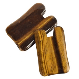 Strumento <span class=keywords><strong>per</strong></span> <span class=keywords><strong>Massaggio</strong></span> Guasha in Pietra Naturale Occhio di Tigre con Logo Personalizzato, Pietra Guasha <span class=keywords><strong>per</strong></span> Lifting <span class=keywords><strong>Viso</strong></span> Completo - Product Image 3