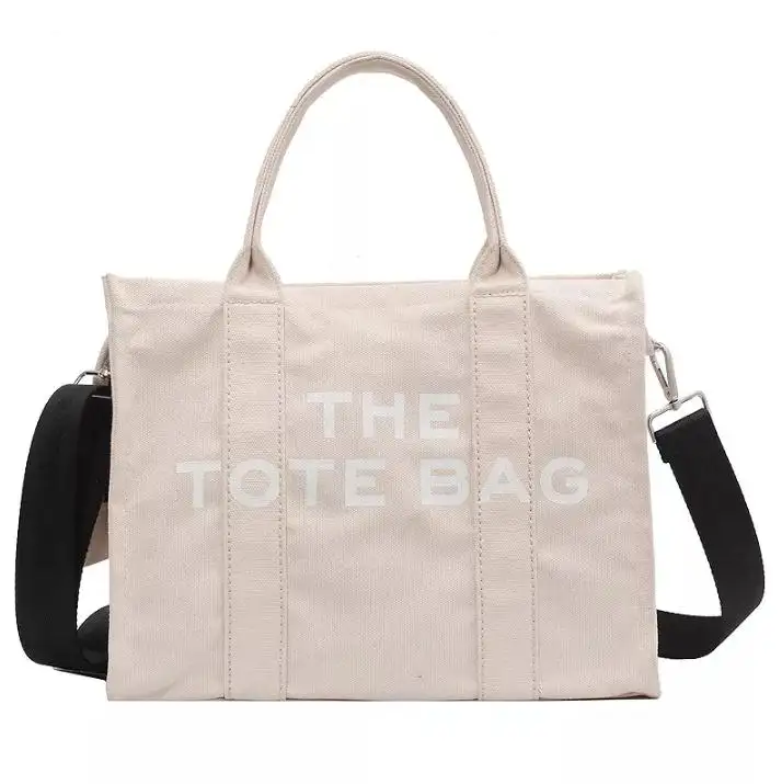 Casual Canvas Large Capacity Tote Women Handbags Designer Brand Letters Shoulder Crossbody Bags Luxury Big Shopper Bag Purse