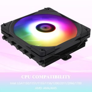 Thermalright AXP120 X67 Black ARGB CPU Low Profile Air Cooler avec ventilateurs de refroidissement 120MM pour carte mère ITX - Product Image 3