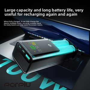 Power Bank da 20000mAh per MacBook con Uscita USB Type-C, Alta Qualità, Ricarica Super Veloce da 100W, Power Bank per Laptop - Product Image 2