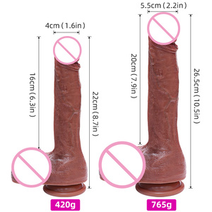 二重層リアルな感じのペニス柔らかい肌セクシーな巨大な大きなディルド女性のオナホールXXXL女性の大人のおもちゃのためのリアルなディルド - Product Image 3