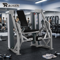 Machine d'extension des jambes isolalette ROSEN Fitness en acier réglable pour entraînement de force commercial en salle de sport (Quad & Leg Curl)