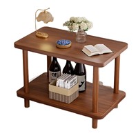 Petite table basse en MDF, tables d'appoint en bois pour salon, table d'appoint rectangulaire, table de chevet carrée, étagère de rangement multifonctionnelle