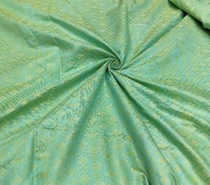 Tela Tejida de Seda Cruda de Diseño, Transpirable, de Secado Rápido, Suave, Ligera, con Patrón Floral Geométrico Abstracto, para Textiles del Hogar - Product Image 2