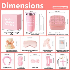 Set <span class=keywords><strong>de</strong></span> Regalo Práctico <span class=keywords><strong>para</strong></span> Niña con Taza, <span class=keywords><strong>Antifaz</strong></span>, Joyero y Pulsera, Diseño Rosa, <span class=keywords><strong>para</strong></span> Cumpleaños o Día <span class=keywords><strong>de</strong></span> la Madre - Product Image 3
