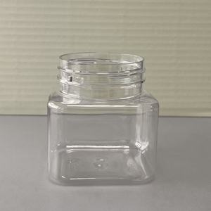 215ml <strong>square</strong> Plastic Jar Food Jar Storage Jar with Screw Cap - Product Image 4
