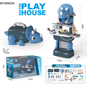 Boîte de rangement interactive pour dinosaures d'intérieur, vente chaude 2026, jouets d'imitation pour enfants, jeux de rôle préscolaires, cuisine en plastique, <span class=keywords><strong>maison</strong></span> de jeu, dinosaure - Product Image 5