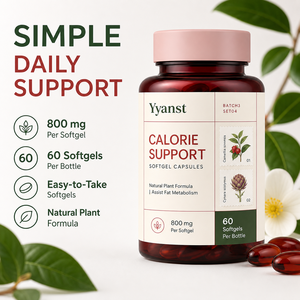 Capsules de soutien calorique 800mg, formule végétale naturelle, favorisent le métabolisme, soutiennent l'énergie quotidienne pour un mode de vie équilibré - Product Image 6