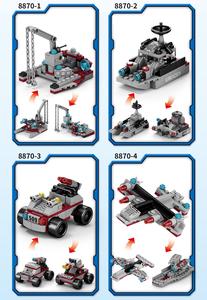 Tùy Chỉnh DIY Máy Bay Tàu Sân Bay Tàu Chiến Xây Dựng Khối Thiết Lập ABS PC Tương Thích Boys 'Động Vật Chủ Đề Phong Cảnh Chơi Làm Bằng Nhựa - Product Image 5