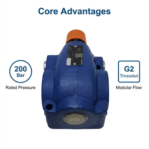 Válvula de Alivio de Presión Operada por Piloto Rexroth DB 20 <span class=keywords><strong>G2</strong></span>-4X/200 W65, 200 Bar, Caudal de 400 L/min - Product Image 2