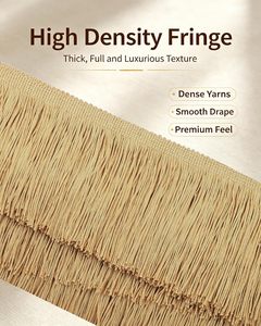 Colorful 4inch Wide Fringe Trim Lace Polyester Fibre <b>Tassel</b> for Clothes Accessories - Product Image 3
