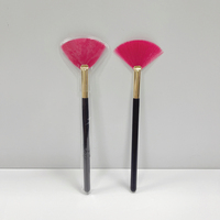 Hot Selling Zacht Synthetisch Haar Gezichtsventilator Borstel Losse Poeder Oogschaduw Borstel Make-Up Borstels Schoonheidstool