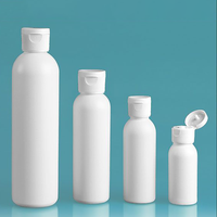 Bouteille à presser à couvercle ouvert en plastique HDPE 10ml 50ml 200ml 300ml bouteille de shampooing de savon à main à capuchon rabattable pour liquide de lotion pour le corps