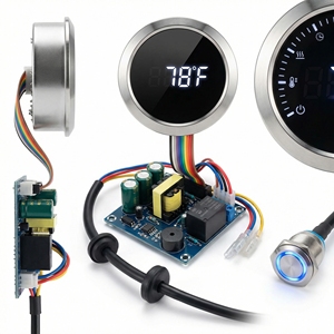 โมดูลควบคุมเตาไฟฟ้า - จอแสดงอุณหภูมิแบบดิจิตอลพร้อมแผงควบคุม PCB และปุ่ม LED - Product Image 2