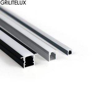 Nouveau profilé en aluminium encastré au design fin, diffuseur LED à montage dissimulé, matériau en alliage d'aluminium pour éclairage LED de meuble - Product Image 6
