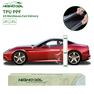 HIGHCOOL Clear TPU Paint Protection Film for Cars High Gloss Hydrophobic Self Healing Anti Scratch Automotive PPF Roll - Product Image 1