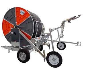 Titans JP75-400 Metal Hose Reel Cart with Rain Gun New Condition Irrigation System for Agricultural Farmland
