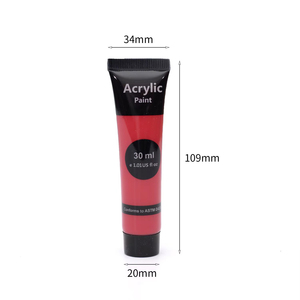 Glitter 30ml <span class=keywords><strong>Pintura</strong></span> acrílica 24 <span class=keywords><strong>colores</strong></span> Juego de <span class=keywords><strong>pintura</strong></span> acrílica para niños con pincel y <span class=keywords><strong>paleta</strong></span> - Product Image 5