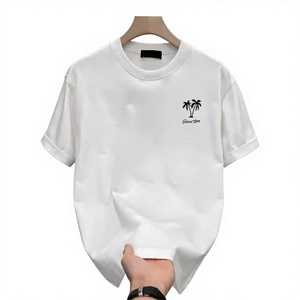 T-shirt casual da uomo personalizzata 230G in cotone pesante con grafica cartoon, 100% cotone traspirante, a maniche corte, stile streetwear - Product Image 2
