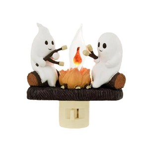 Luz Nocturna Parpadeante de Fuego de Campamento, Linterna para el Festival de Halloween 2024, Luz Nocturna de Malvavisco, Decoración de Pared, Lámpara Encantadora - Product Image 1