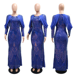 ओयान लक्जरी सीक्वल डिनर की पोशाक महिला आश्चर्यजनक मैक्सी ड्रेस 2025 - Product Image 2