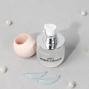 Keine selbstklebende wimpern dauerwellen-kit Klebende Wimpern Lifting-Lotion individualisiertes Logo 4-7 Min 2 in 1 Peming und Kleber kein toxisches Wimpernlifting-Kit