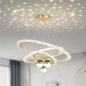 New Design Starry Sky Nordic Dining <b>Room</b> Acrylic Ring Circle Led Pendant <b>Light</b> <b>for</b> Restaurant - Product Image 1