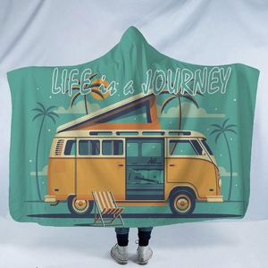 Couverture polaire à capuche personnalisable avec logo, douillette et surdimensionnée, idéale pour les promotions en extérieur - Product Image 4