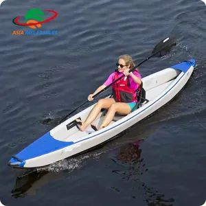 Barca a remi su ordinazione della canoa di pesca, kayak gonfiabili del punto di goccia