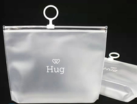 Sacs d'emballage personnalisés biodégradables en PVC transparent avec fermeture éclair, mini-sacs refermables