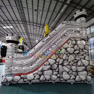 Château gonflable commercial pour enfants, avec toboggan et jeux combinés - Product Image 4