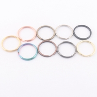 20mm Gold Metall runder geteilter Schlüssel ring für leeren Schlüssel bund