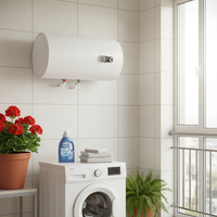 Chauffe-eau électrique compact et peu encombrant - Chauffe-eau pour maison de location avec protection anti-fuite