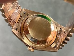 Reloj mecánico para hombre con cristal azul y visualización de fecha, reloj automático de lujo con esfera marrón de 36 mm resistente a los arañazos - Product Image 3