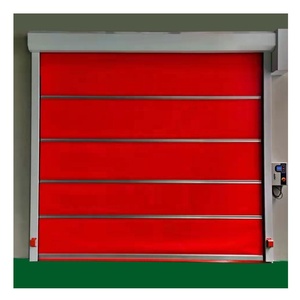 Porte à enroulement industrielle automatique à grande vitesse en <span class=keywords><strong>PVC</strong></span>, porte coulissante rapide en plastique pour entrepôt, personnalisable et économique - Product Image 4