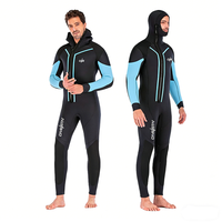 Combinaisons de plongée DIVESTAR de haute qualité, personnalisées, en néoprène de 7 mm, à manches longues, imperméables pour adultes, vente en gros, fermeture éclair avant, plongée, surf, homme